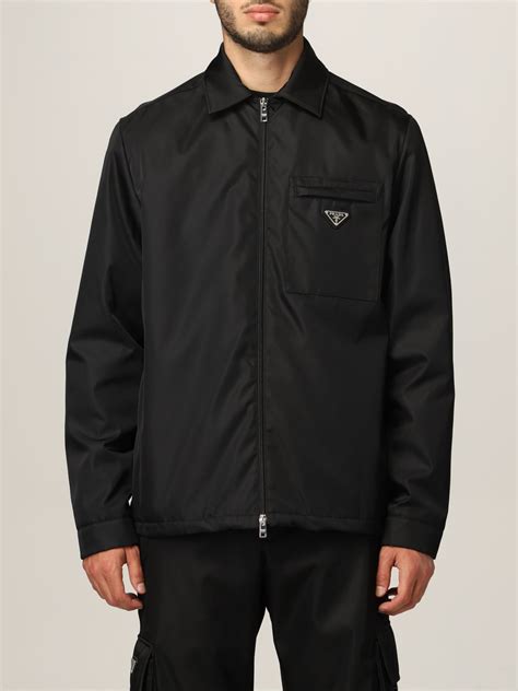 prada milano men's coat|Prada nylon full zip jacket.